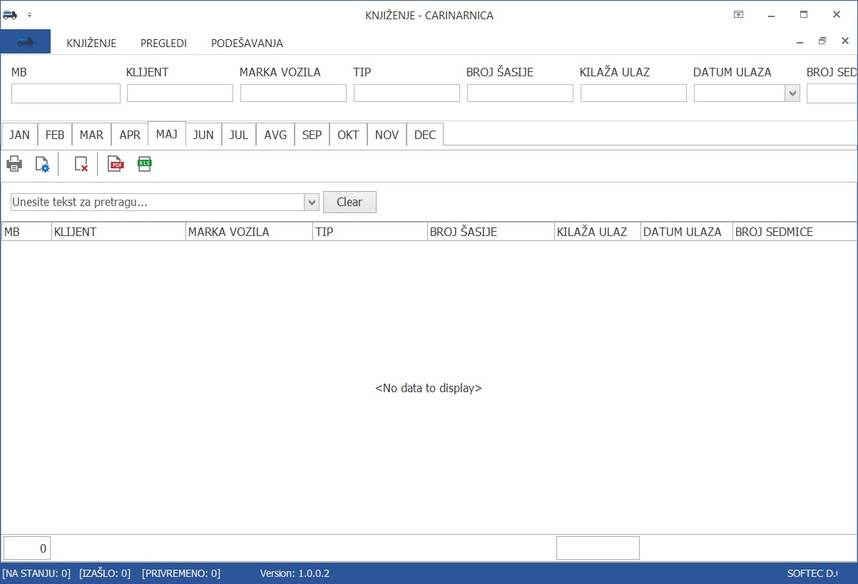 Program za carinsko skladiste vozila